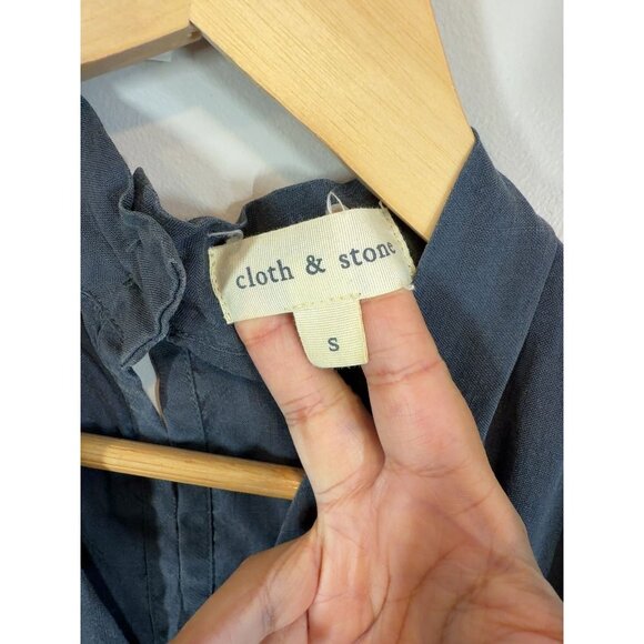 Anthropologie Cloth & Stone Women's Navy Blue Sleeveless Jumpsuit Size S - Picture 2 of 10